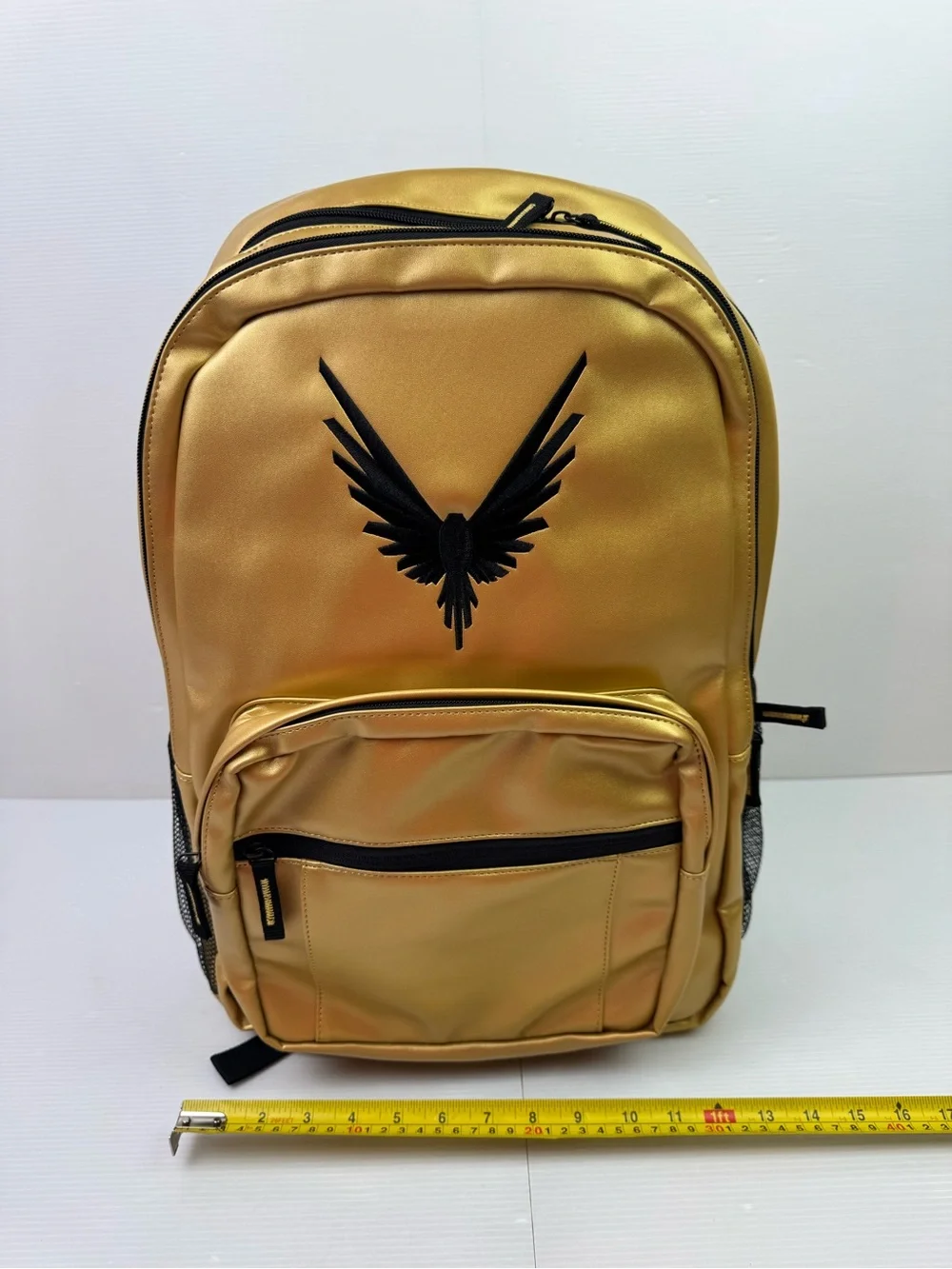 Logan Paul Maverick Gold Metallic Backpack Limited Edition Official Merch Bookba